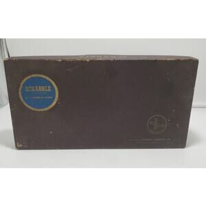 Vintage 1953 SCRABBLE Board Game Selchow & Righter COMPLETE